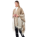 Office Women Poncho Thickened Cloak Split Fork Shawl Female Cashmere Capes Long Scarf Female Poncho